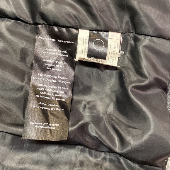 Danier Genuine Leather Women’s Winter Jacket Faux Fur - Picture 8 of 12